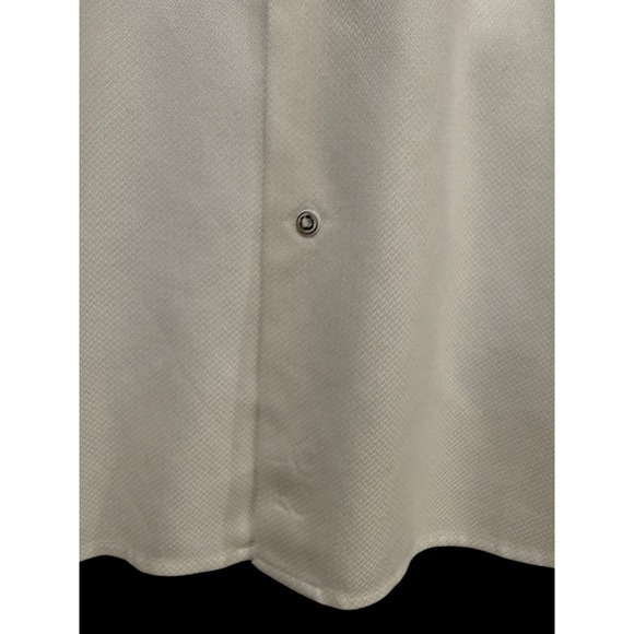 Robert‎ Graham Shirt Button XXL White Herringbone Paisley Blue Contrast Cuff - Picture 5 of 12